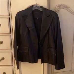Banana Republic 100% Genuine Leather Blazer